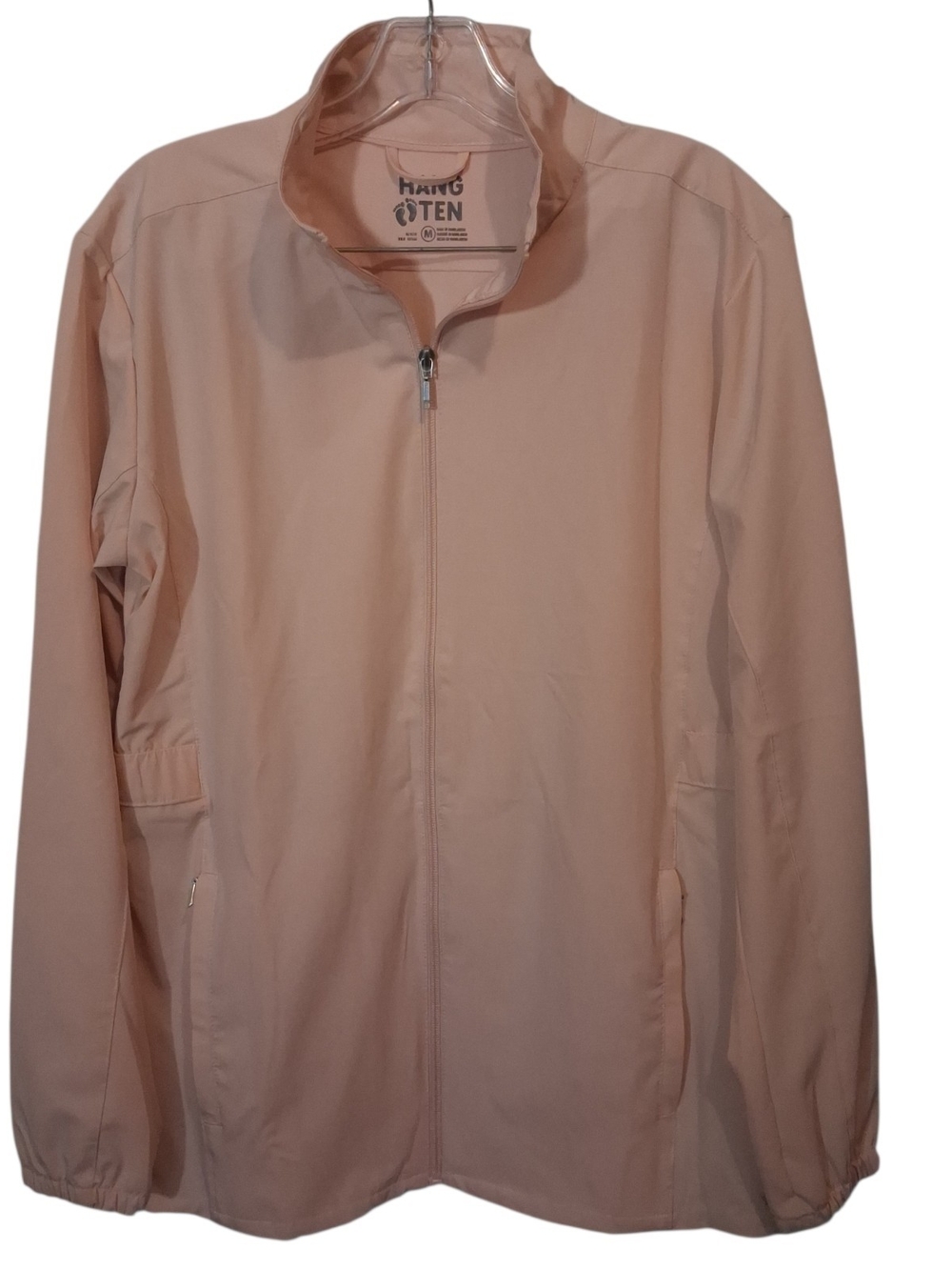 Hang Ten Women's Light Pink Blush  Zip-Front Jacket Medium